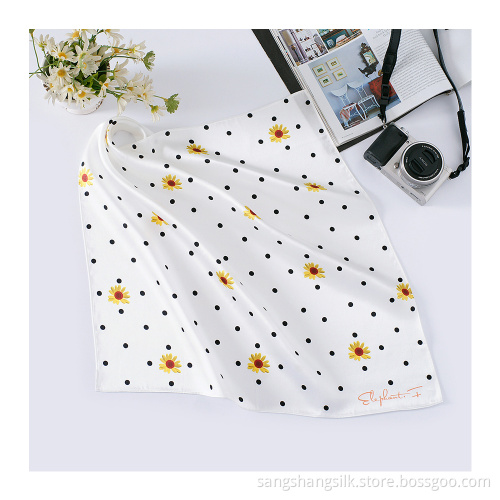 Wholesale Luxury Pure Silk Scarf Printing 16MM 89*89CM